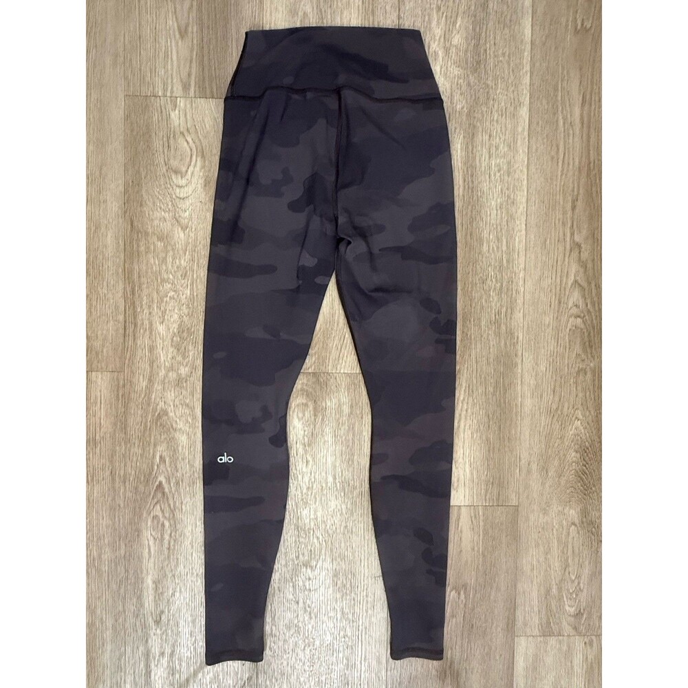 Alo Yoga High-Waist Camo Vapor Leggings Black Camouflage Women's Size XS
